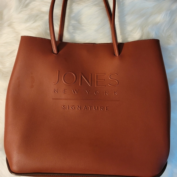 Jones New York Handbags - Jones New York Signature Brown Tote Bag